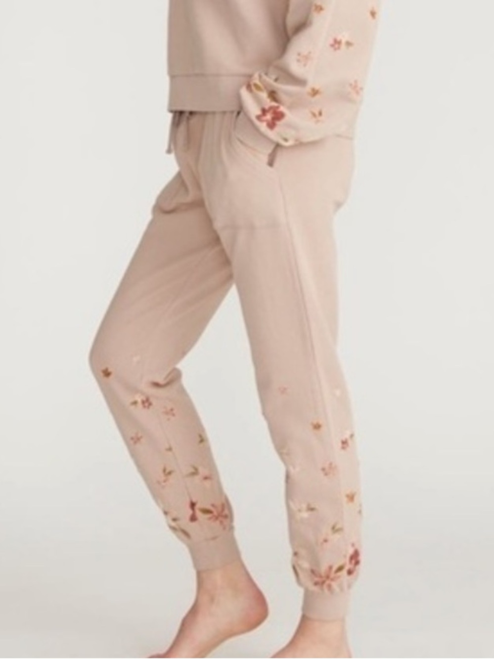 Driftwood‎ Bohemia Floral Embroidered Jogger Sweatpants small